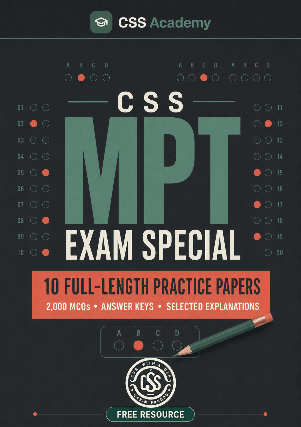 CSS MPT Exam Special - 10 Full-Length Practice Papers — cover