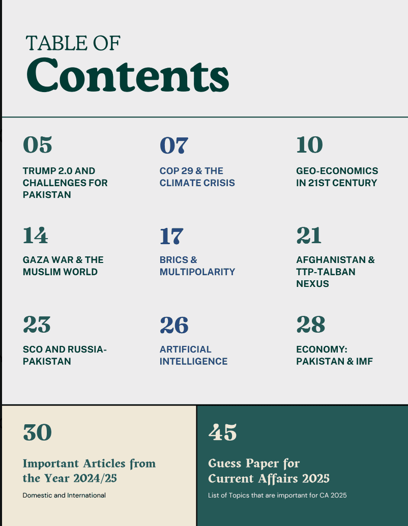 2025 Global Affairs (CSS Special) — Annual Review — sample page