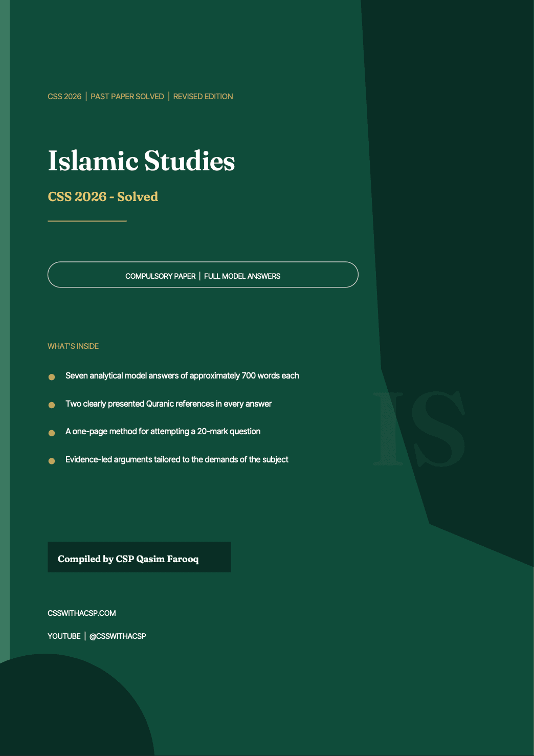 Islamic Studies - CSS 2026 Paper Solved — cover